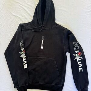 Primitive Skateboarding Black Pull Over Hoodie Size Small Mens